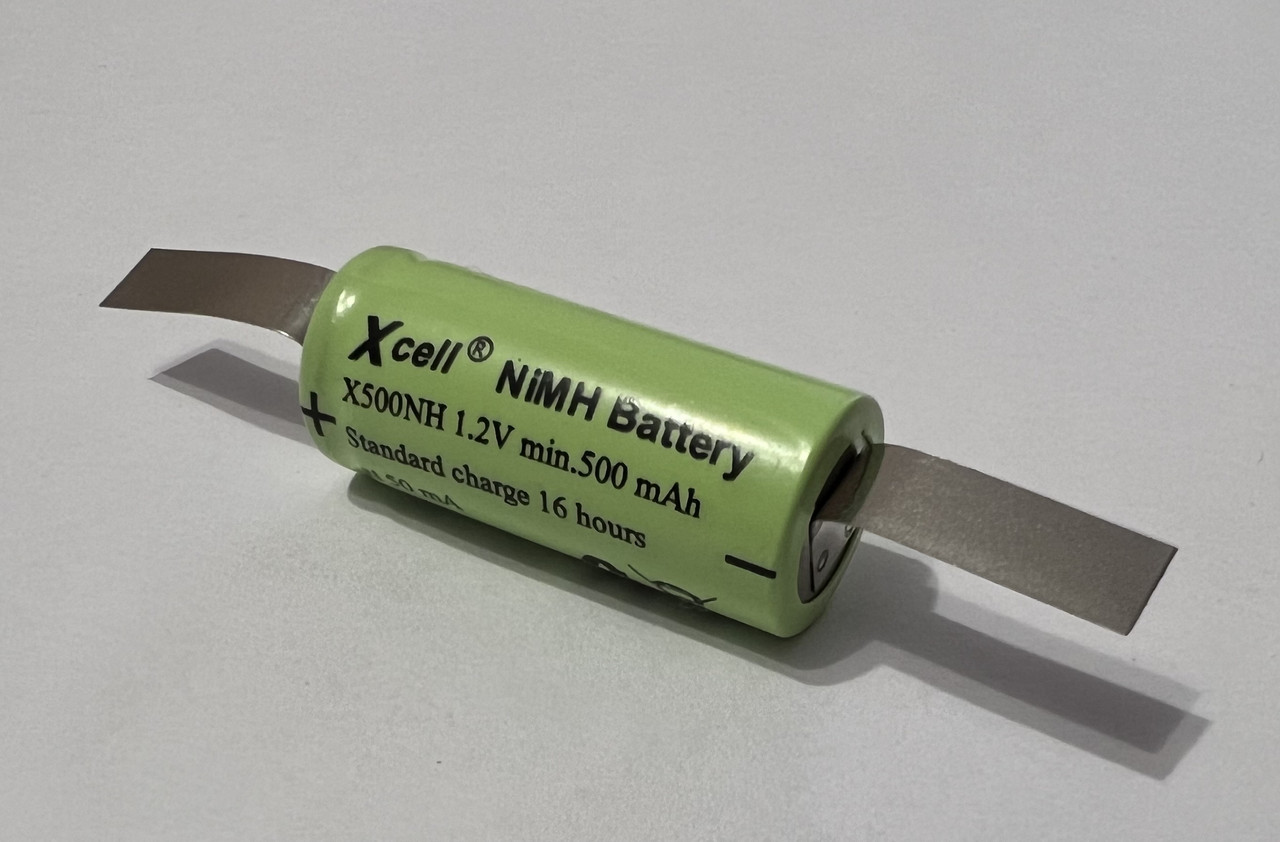 Акумулятор Xcell H-N500 500 мА·год NiMH N 50NH 23NK з виведеннями, фото 1