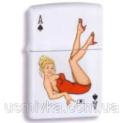 Запальничка Zippo 24815 LADY ACE біла 24815, фото 1