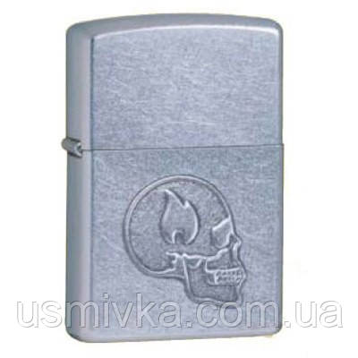 Запальничка Zippo 24371 SKULL сіра 24371, фото 1