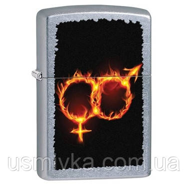 Бензинова запальничка Zippo 28446 MAN WOMAN FIRE