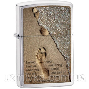 Запальничка Zippo 28180 FOOTPRINT IN SAND, фото 1