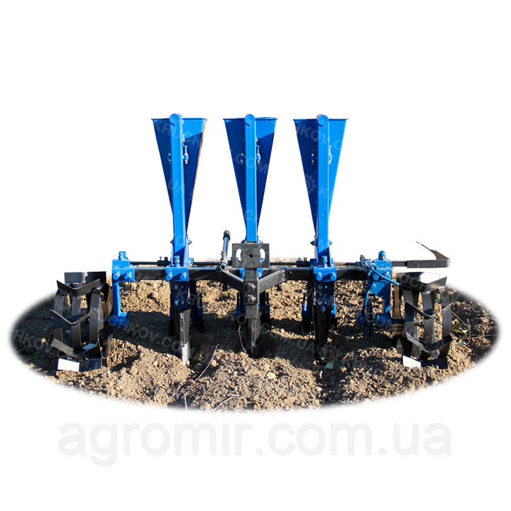 Часникосаджалка 3-рядна (збільшені ложки D=34 MM) (ЧС11)