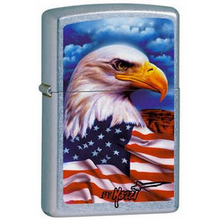 Запальничка Zippo 24764 Mazzi Freedom сіра 24764