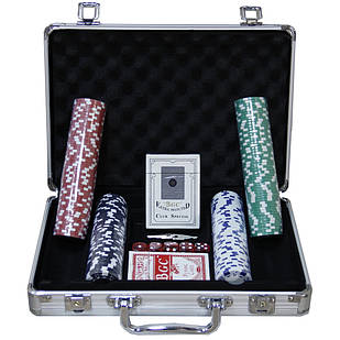 Набір подарунковий покерний кейс на 200 фішок PN62022