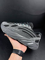 Мужские стильные легкие кроссовки серые сетка Adidas Yeezy Boost 700, адидас только 43