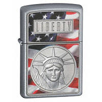 Запальничка Zippo 21074 The Face of Liberty сіра 21074