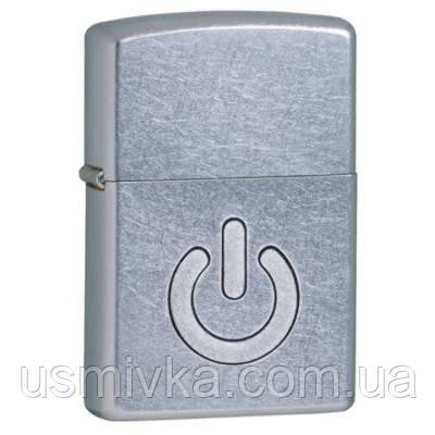 Запальничка бензинова Zippo 28329 Power Button Кнопка живлення., фото 1