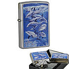 Запалювала Zippo 21051 Bottle Nose Dolphin сіра 21051, фото 3