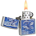 Запалювала Zippo 21051 Bottle Nose Dolphin сіра 21051, фото 4