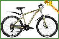 Велосипед 26 колесо DD Discovery TREK AM 2022 Размер 18 рама серо-красный, Велосипеды для взрослых и молодежи