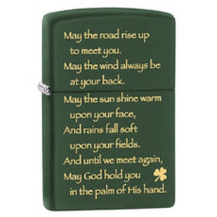 Запальничка Zippo 28479 IRISH BLESSING зелена 28479