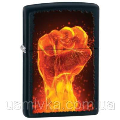 Запальничка Zippo 28308 FIRE FIST чорна 28308