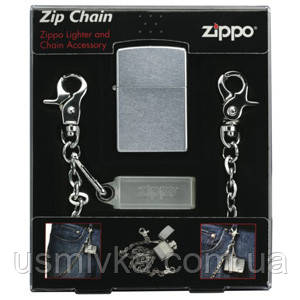 Запальничка Zippo 24414 Chain Combo сіра 24414, фото 1
