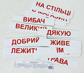 Розвиваючі картки. Читання за Доманом 120 слів 095665 Вундеркінд з пелюшок Україна