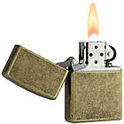 Запальничка Zippo 201FB Antique Brass (Антикварна мідь), фото 8
