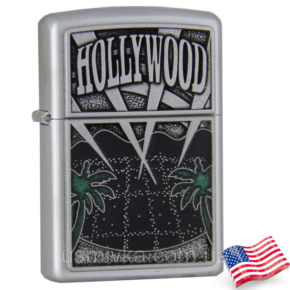 Запальничка Zippo 21056 Hollywood сіра 21056
