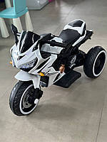 Дитячий електромотоцикл SPOKO N-518 білий до 90 хвилин без підзарядки якісний