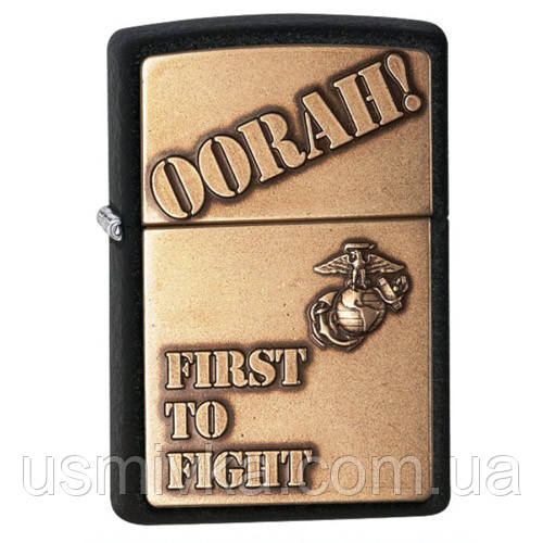 Бензинова запальничка Zippo 28368 Marine Corp Oorah Emblem., фото 1