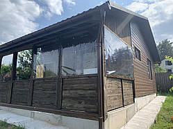 М’які вікна ПВХ для балкона