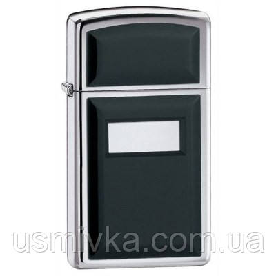 Запальничка Zippo 1655 (шт.) Ultralite black Чорна пластикова накладка