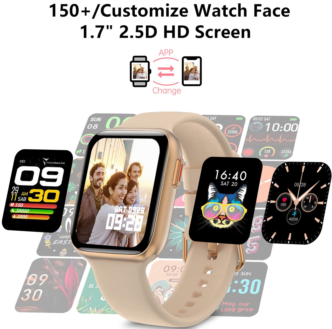 BRIBEJAT BT3 Smart Watch для женщин, совместимые с телефонами Samsung  iPhone Android IP68 водонепроницаемый (ID#1879164813), цена: 1297 ?, купить  на Prom.ua