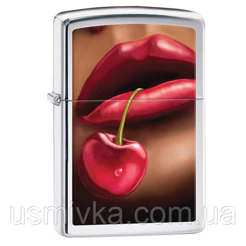 Бензинова запальничка Zippo 28655 Lips & Cherries., фото 1