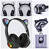 Бездротові навушники дитячі з вушками STN 28 black, фото 6
