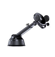 Автотримач для телефону затискач "XP218" телескоп ніжка Black