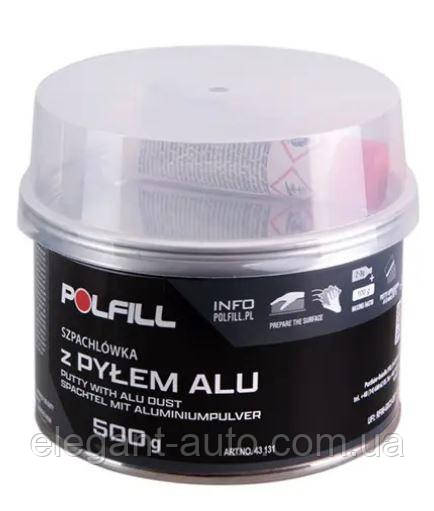 Шпатлівка з алюмінієм 500g "Polfill" з затверджувачем 43131