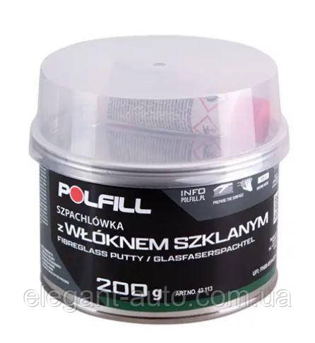 Шпатлівка зі скловолокном 200g "Polfill" з затверджувачем 43113