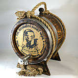 Дубова бочка10 літрів, для спиртних напоїв, віскі обручі-неіржавка сталь Бестно — покриття воском!, фото 9