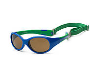 Детские солнцезащитные очки с ремешком Koolsun Flex KS-FLRS003 от 3 до 6 лет Синий/Зеленый