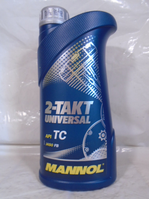 Олива для двотактних двигунів Mannol 2-Takt Universal мінеральна 1 л (зелена)