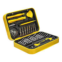 Набор инструментов Aida A-8819 (ручка, 28 бит, удлинитель, пинцет прямой, 3 лопатки, медиатор, присоска,