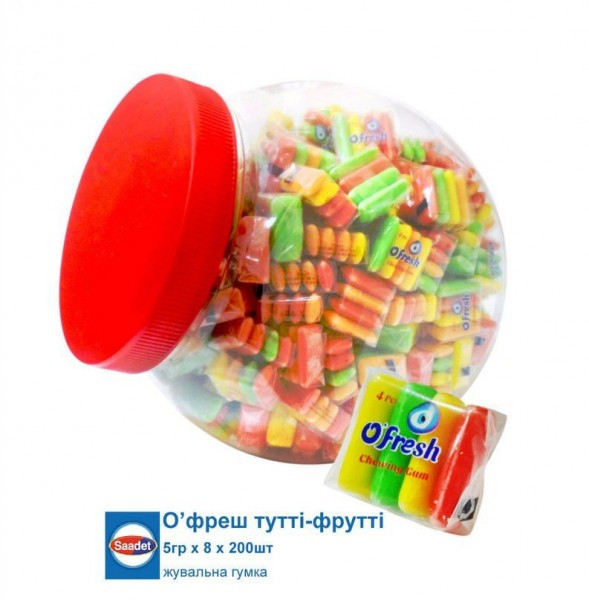 Жувальна гумка O`Fresh банка 200 шт.