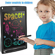 Графічний LCD планшет для малювання 8.5'' | кольоровий ЖК планшет | синій, фото 9