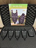Hirisi S5 4+1 Карповые сигнализаторы поклевки набор беспроводных сигнализаторов Hirisi для рыбалки