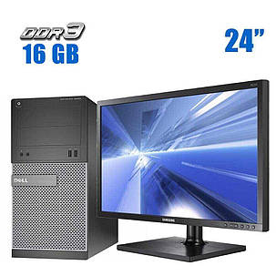 ПК+Монітор Dell OptiPlex 390 MT/ Pentium G620/ 16 GB RAM/ 480 GB SSD/ HD + Samsung NC241 24" 1920x1080, фото 1