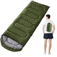 Спальний мішок ковдра з капюшоном -10 E-Tac зелений
