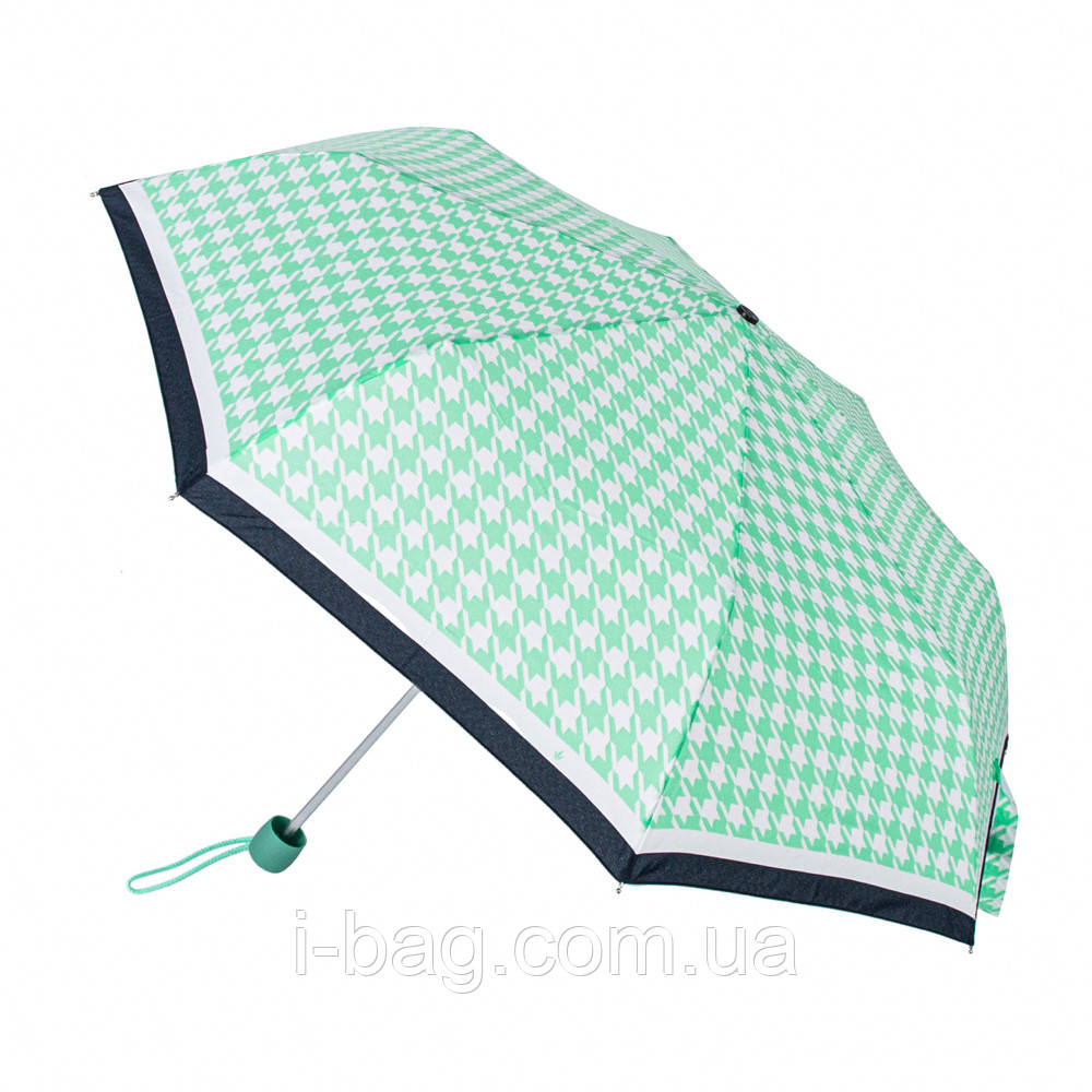 Парасолька жіноча Fulton L354-040898 Minilite-2 Minty Houndstooth (М'ятний)