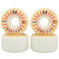 Колеса для скейтборду Nervous Classic Swirl 101A Conical 54 мм (White)