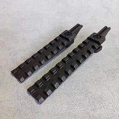 Планка пікатіні коротка 116 мм чорна