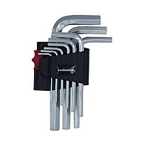 Набор ключей HAISSER 48110 Г-образных НЕХ 1,5-10 мм 9 шт
