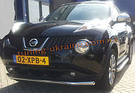 Захист переднього бампера труба одинарна D70 на Nissan Juke 2010