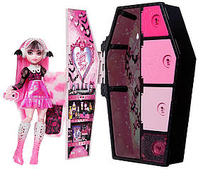 Лялька Monster High Draculaura Skulltimate Secrets Fearidescent Дракулаура з шафою (HNF73)