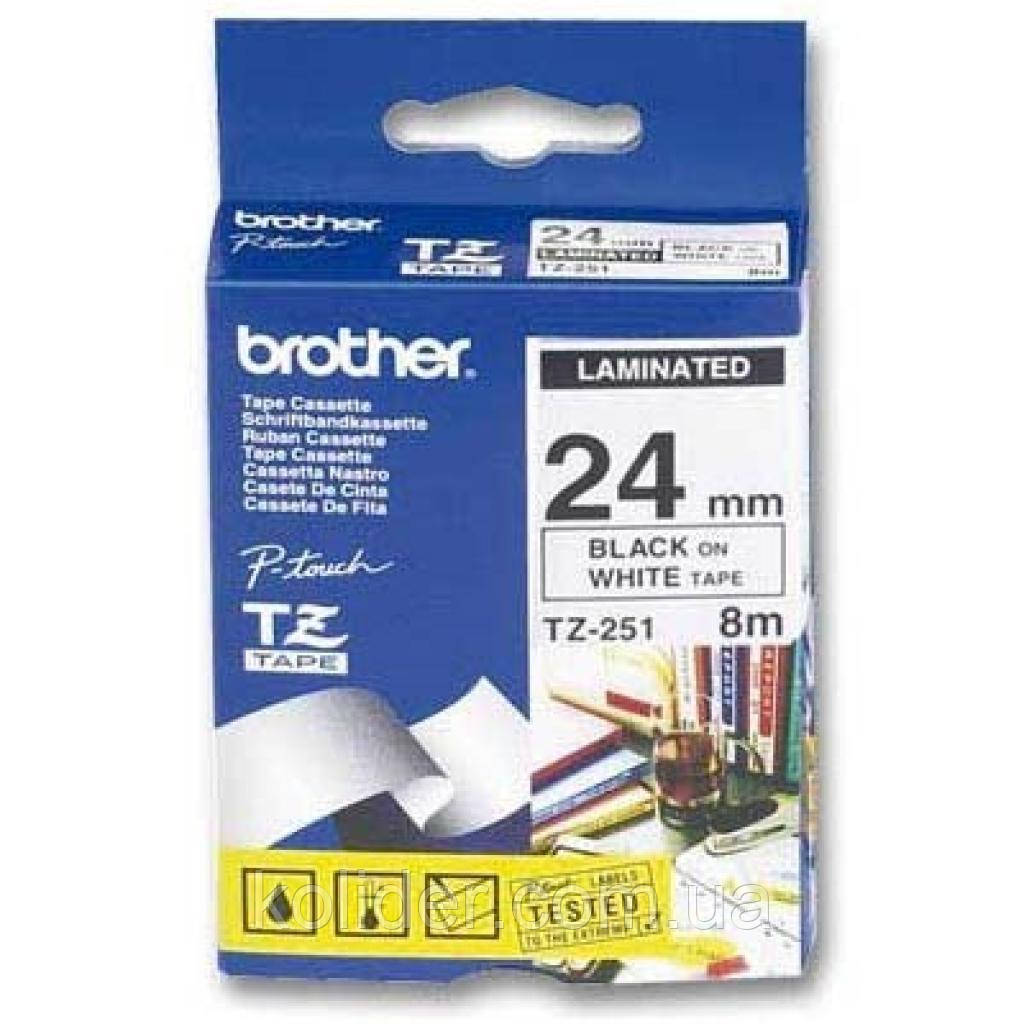 Купить Лента для принтера этикеток Brother TZE251, цена 864 ₴ — Prom.ua ...