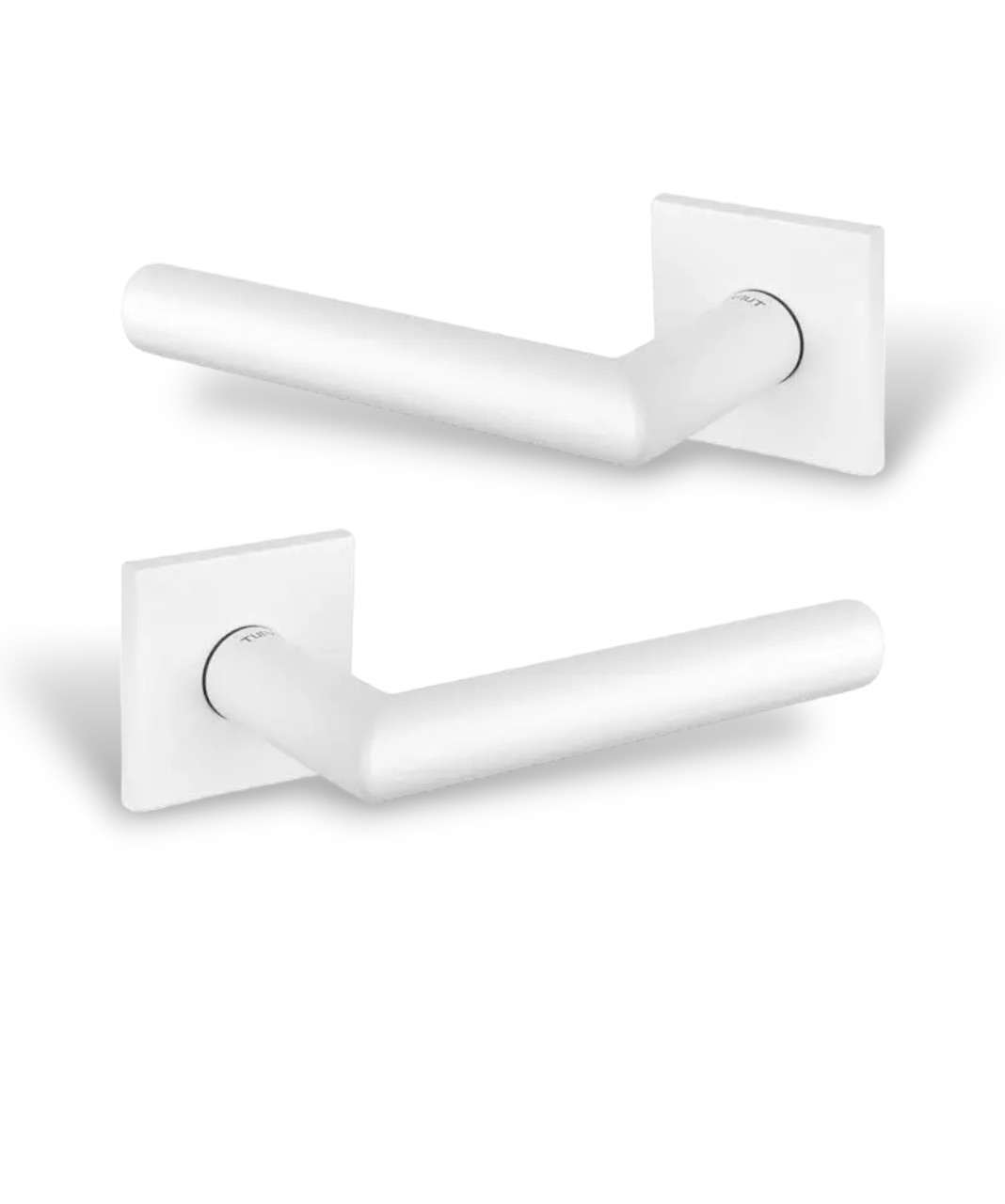 Ручки дверні TUPAI 4002Q 5S-152 білий матовий (для міжкімнатних/вхідних дверей ), фото 1