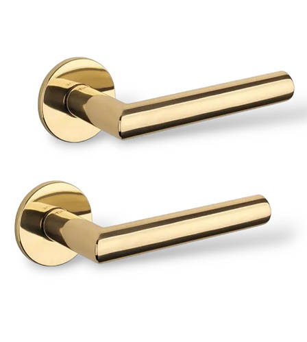 Купить Дверные ручки TUPAI 4002R 5S-01 золото полированное (для входных ...