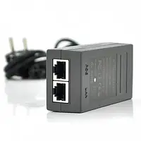 POE інжектор Voltronic POE 1603-48 48V 0.5 A (24Вт) з портами Ethernet 10 / 100 / 1000мбіт / с + кабель живлення (92*72*50) 0.095