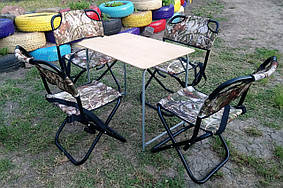 Комплект туристичних меблів, розкладний стіл та стільці, для риболовлі, дачі, відпочинку на природі